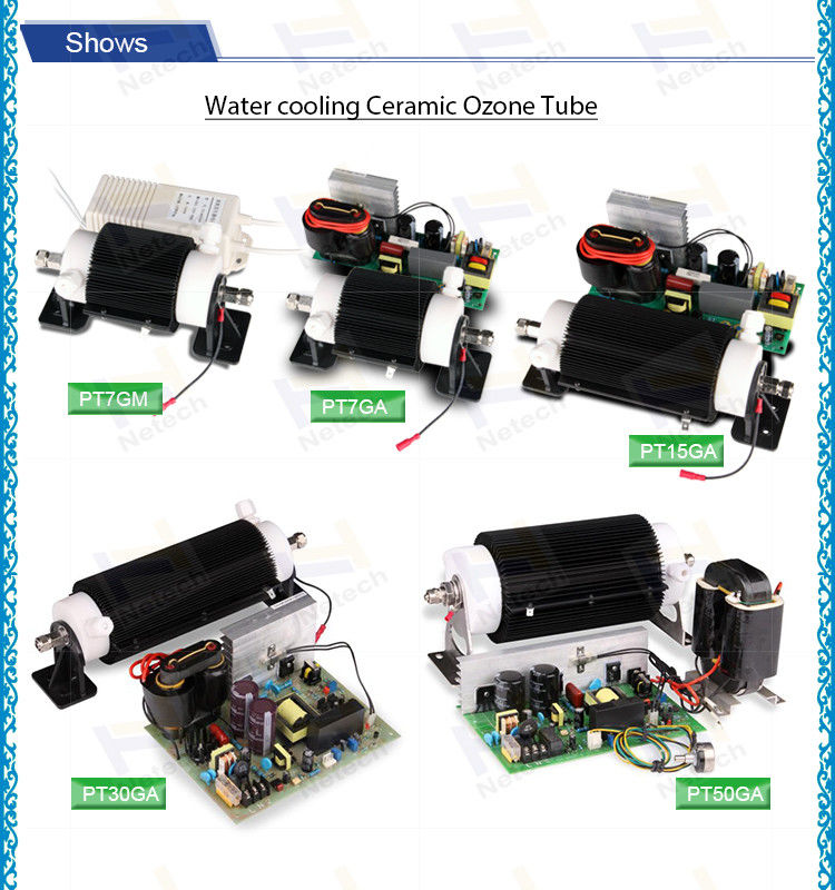 7g Ceramic Double Air Cooling Ozone Generator Tube For Ozone Generator
